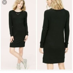Lou & Grey Long Sleeve Super Soft Knit Dress‎ Black Small